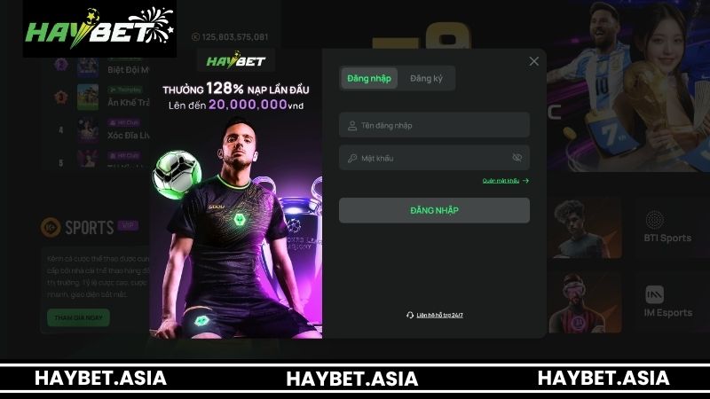 Hướng dẫn các bước đăng nhập tại HAYBET